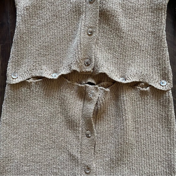 NWT NOVAN Birdie Cable-Knit Long-sleeve Mini Dress - Picture 5 of 8